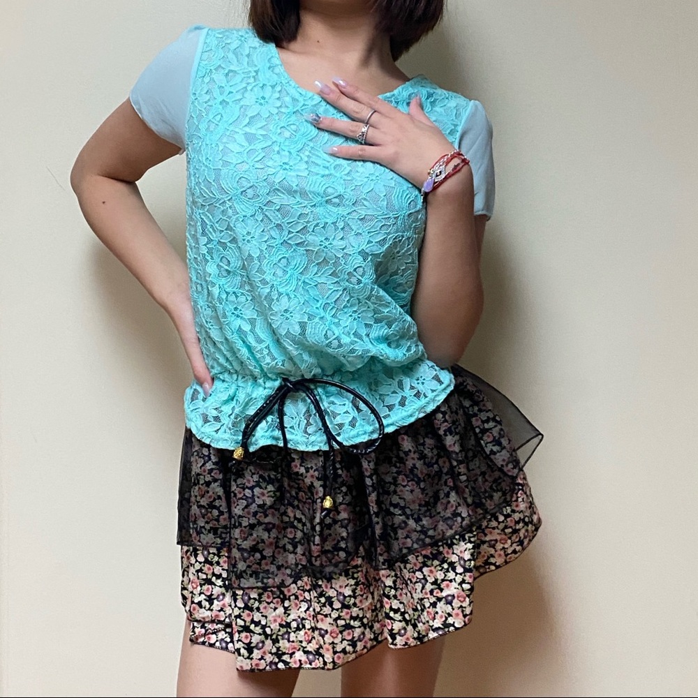 lace floral dress